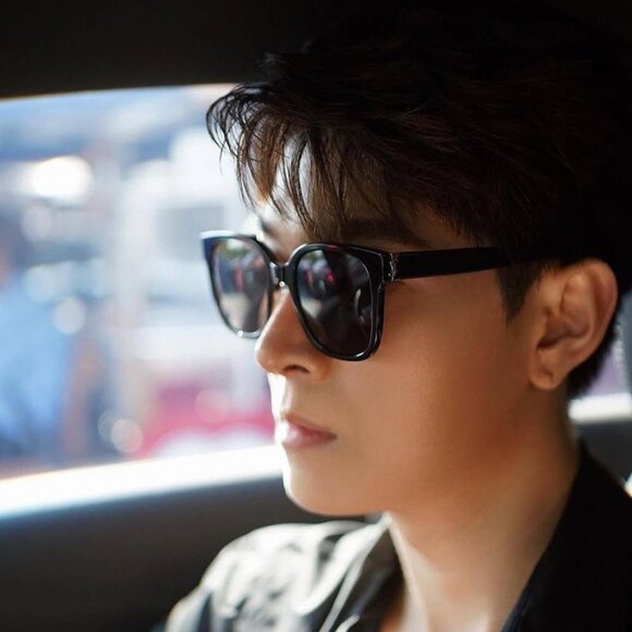 🕶️ New Saint Laurent SLM105/F 002 Sunglasses - Black Frame, Grey Lenses - Picture 2 of 9